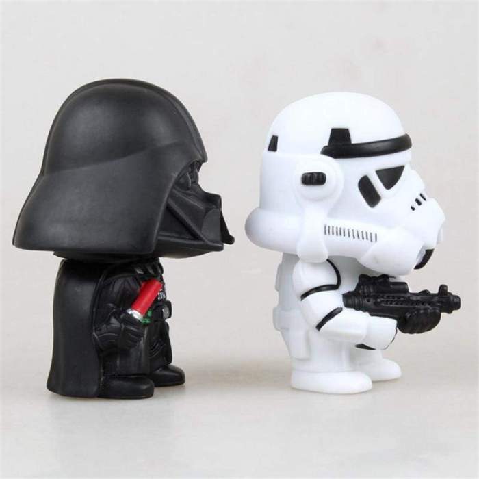 Marvel Star Wars Yoda Darth Vader Stormtrooper Action Figure Toys The Force Awakens Jedi Master Yoda Anime Figures Lightsaber