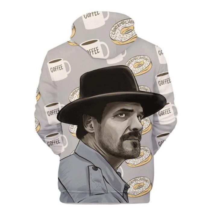 Unisex Stranger Things Hoodie Chief Hopper 3D Hoodie Sweatshirt Jim Hopper Pullover