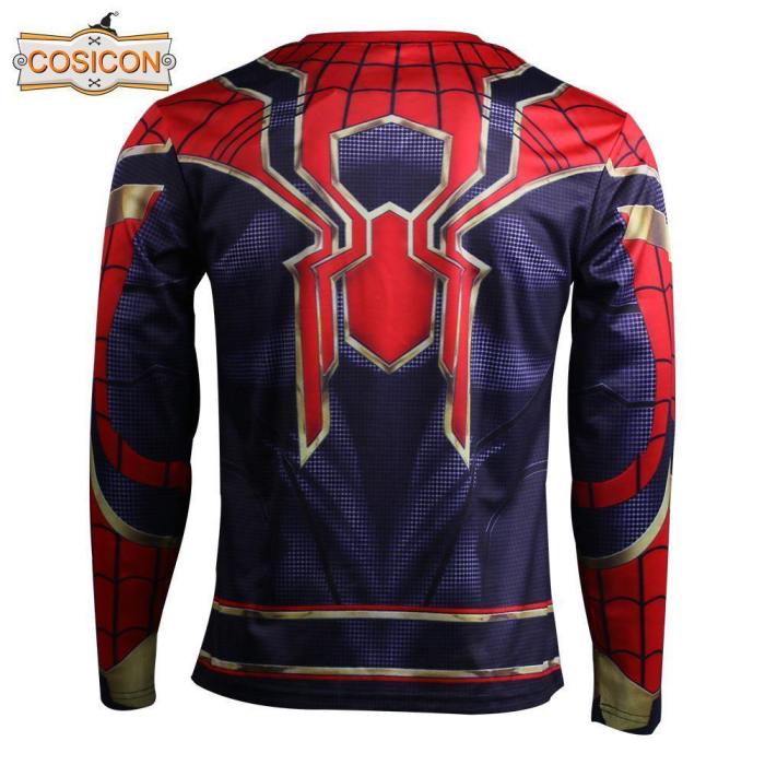 Avengers Infinity War Spider-Man T-Shirts Cosplay Costume