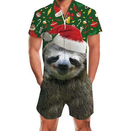 Men'S Ugly Christmas Rompers