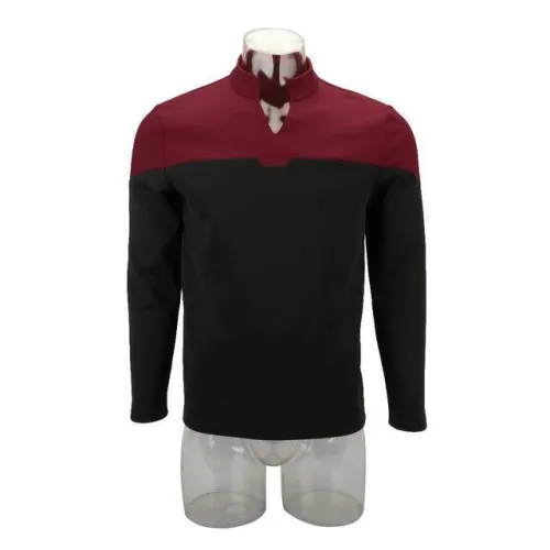 Star Trek Picard Startfleet Uniform New Engineering Red Top Shirts Halloween Cosplay Costume