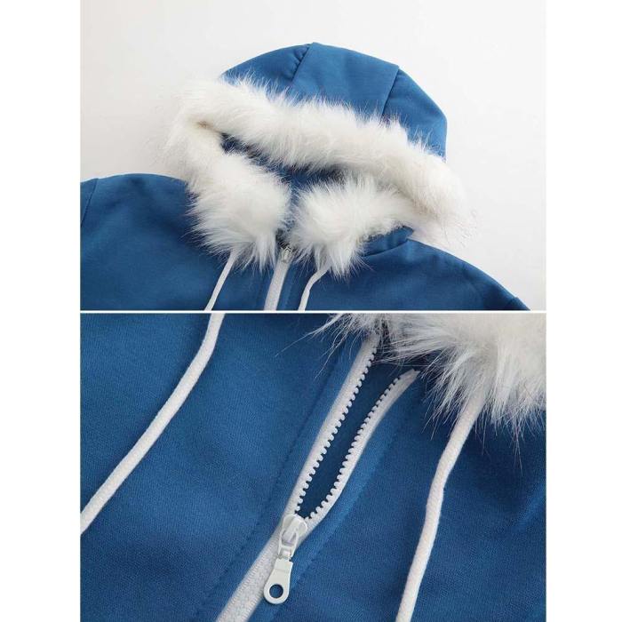Undertale Sans Blue Coat Cosplay Hoodies Jacket Unisex Sweatshirts Zipper