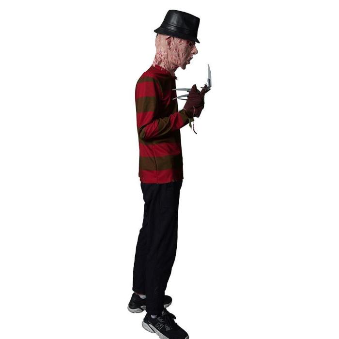A Nightmare On Elm Street-Munker Street Freddie Kruger Top Shirt Cosplay Costume