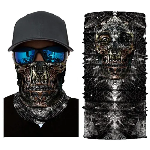 Camouflage Skull Neck Gaiter Face Mask