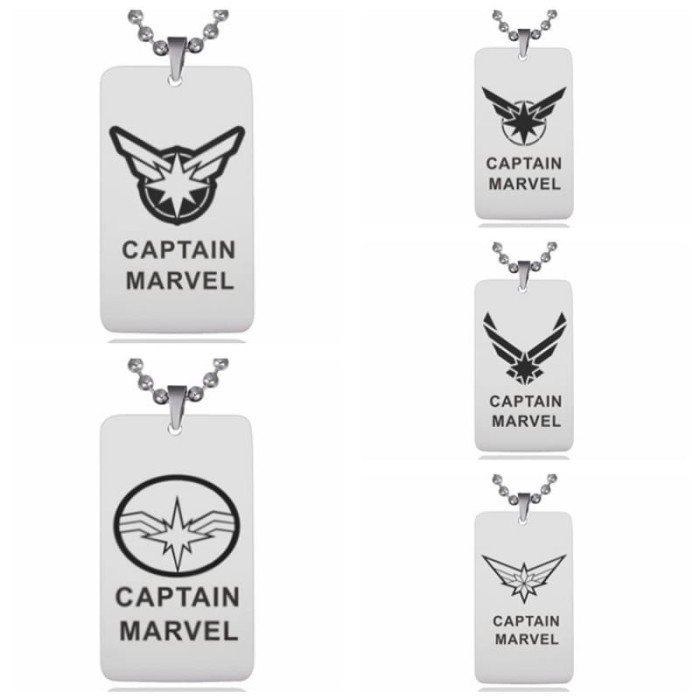 Captain Marvel Stainless Steel Necklace