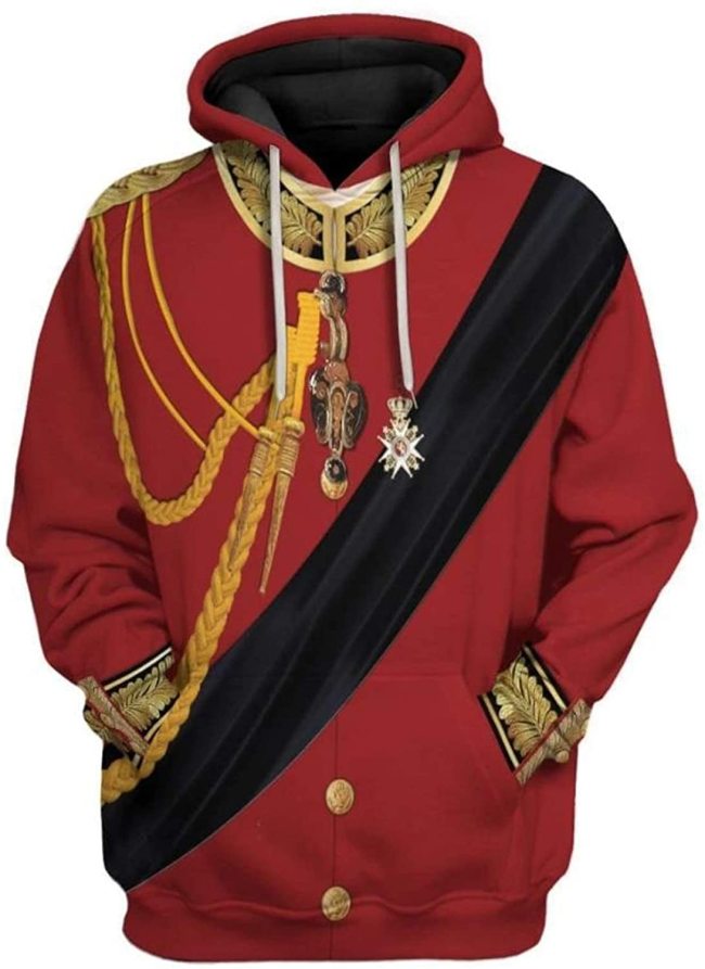 Duke Of Wellington Historical Figure Red Unisex 3D Printed Hoodie Pullover Sweatshirt