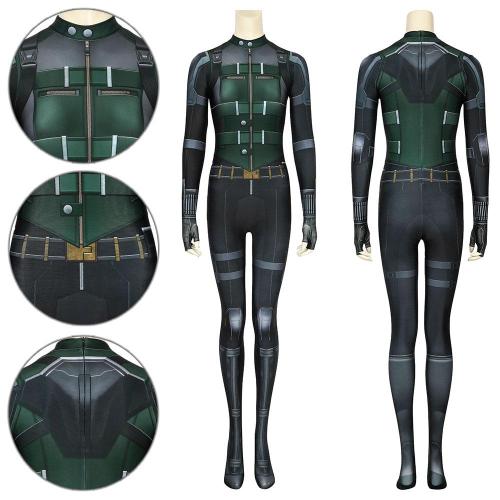 Black Widow Natasha Romanoff Avengers 3: Infinity War Jumpsuit Cosplay Costume -