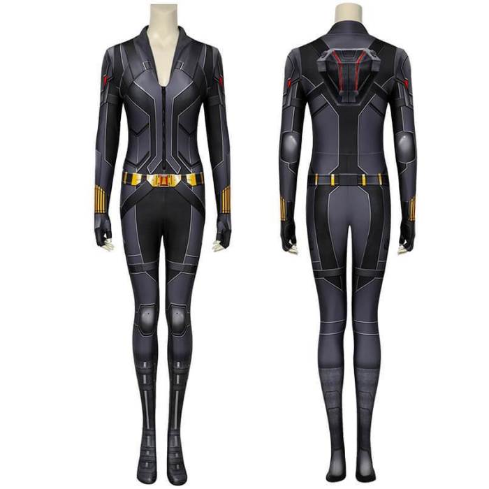 Black Widow Natasha Black 3D Printed Spandex Jumpsuit Cosplay Costume