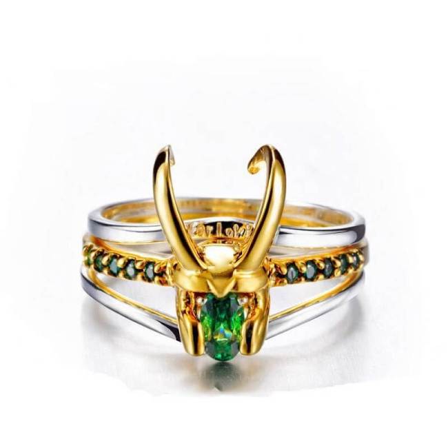 Loki  Helmet Ring Cosplay Jewelry Rings Gifts Halloween Props