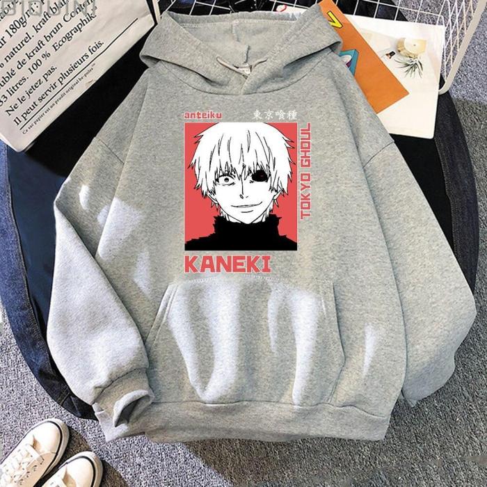 Tokyo Ghoul Sweatshirts Casual Top Male Pullover Anime Manga Kaneki Ken Printed Long Sleeve Hoodie