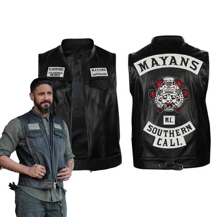 Mayans M.C. Season 3- Angel Reyes Vest Halloween Carnival Suit Cosplay Costume