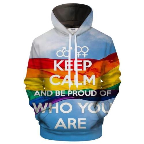 Keep Calm Pride Hoodie 3D Sweatshirt Pullover Hoodie