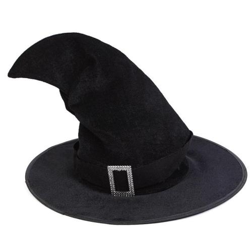 Halloween Cosplay Black Belt Witch Prop Hat