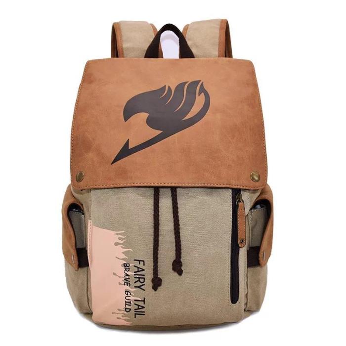 Anime Fairy Tail Cosplay Canvas Backpack Halloween School Bags