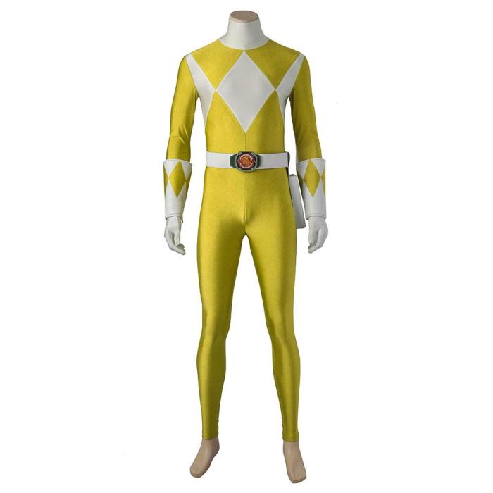 Mighty Morphin Power Rangers Yellow Ranger Cosplay Costume