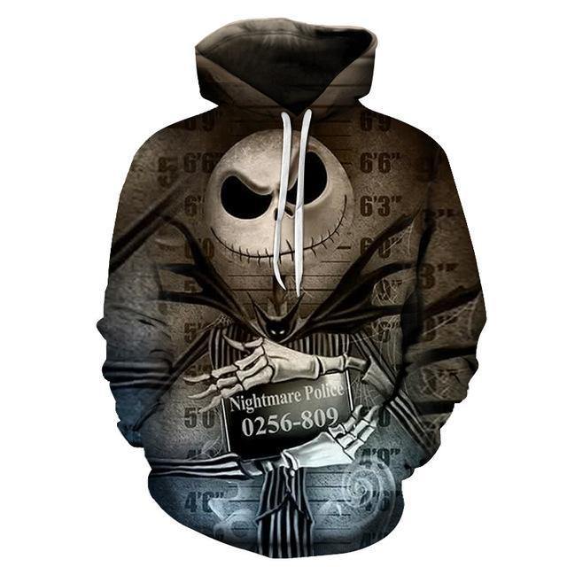 Jack Skellington Mug S 3D Sweatshirt Hoodie Pullover