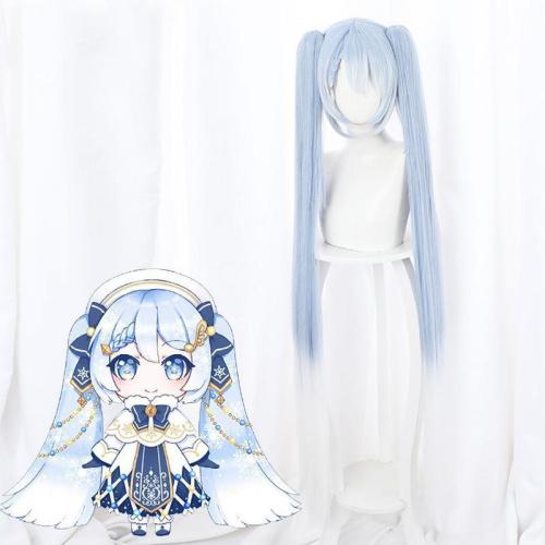 Vocaloid  Snow Miku Hatsune Miku Halloween Blue Cosplay Wig