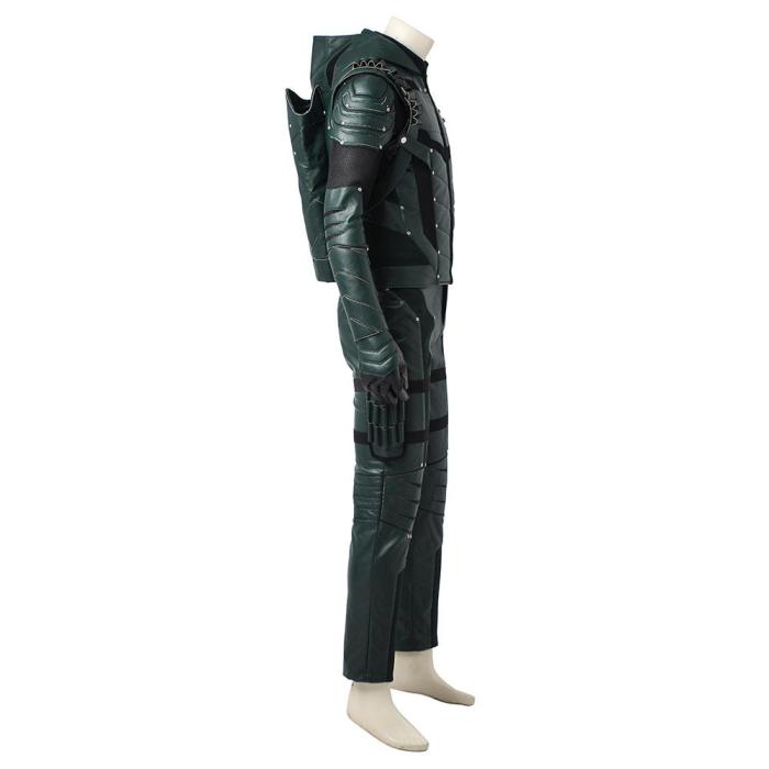 Oliver Queen Arrow Green Arrow Season 5 Cosplay Costume - Not Including Boots