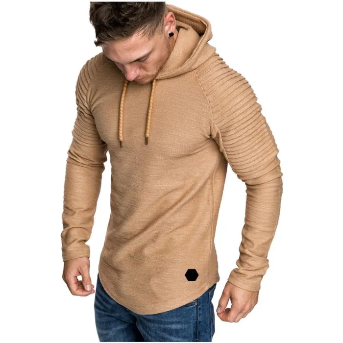 Autumn/Winter Style Full Collar Solid Color Hoodie With Long Sleeve