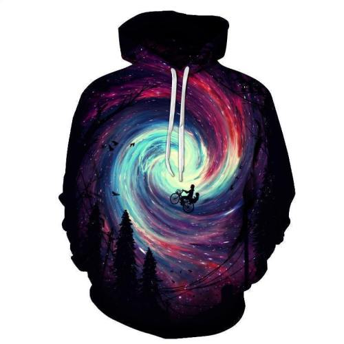 Galaxy Vortex 3D Sweatshirt Hoodie Pullover