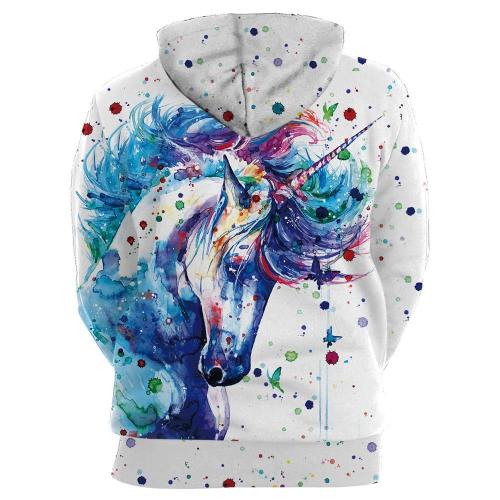 Unicorn Paint 3D Hoodie