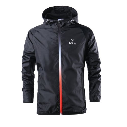 Mens Spring Training Clothing Hooded Jacket Windbreaker