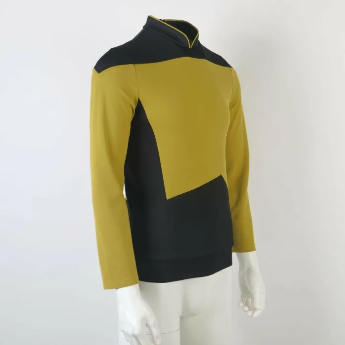 Star Trek The Next Generation  Tng Picard Cosplay Uniform Top Shirt