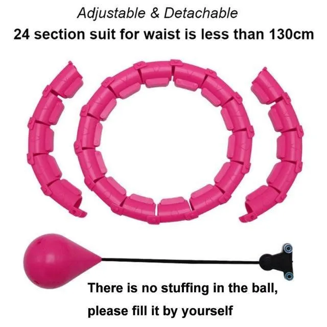 Adjustable Sport Hoops Abdominal Thin Waist Exercise Detachable Massage Hoops