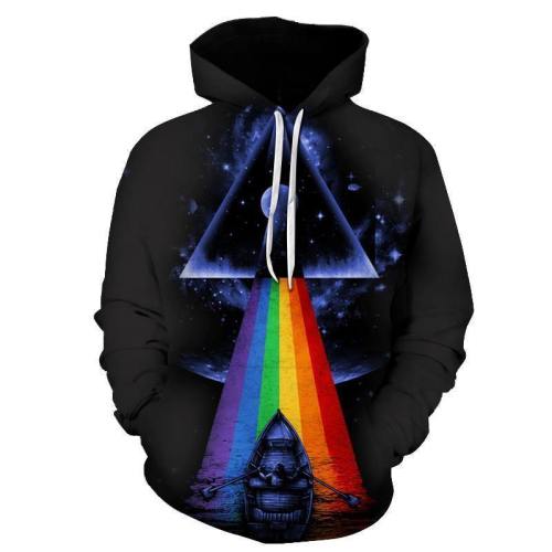 Rainbow Bridge To Galaxy 3D Sweatshirt, Hoodie, Pullover