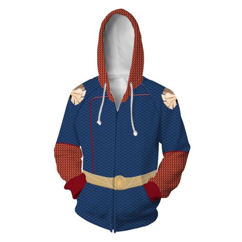 The Boys Season 1 Tv Homelander Superman Cosplay Unisex 3D Printed Hoodie Sweatshirt Jacket With Zipper