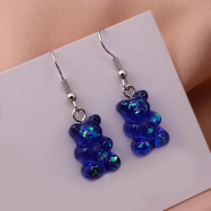 Cute Gummy Bear Dangle Earrings