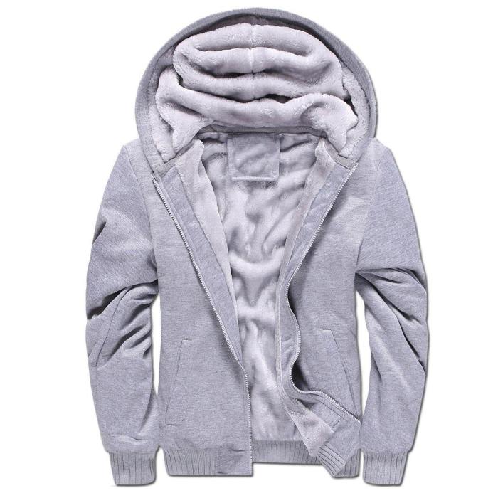 Men'S Sports Casual Zipper  Sweatshirt Fleece Hoodies