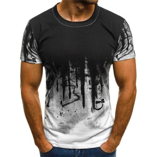 Men'S Printed Camouflage 3D Casual T-Shirt