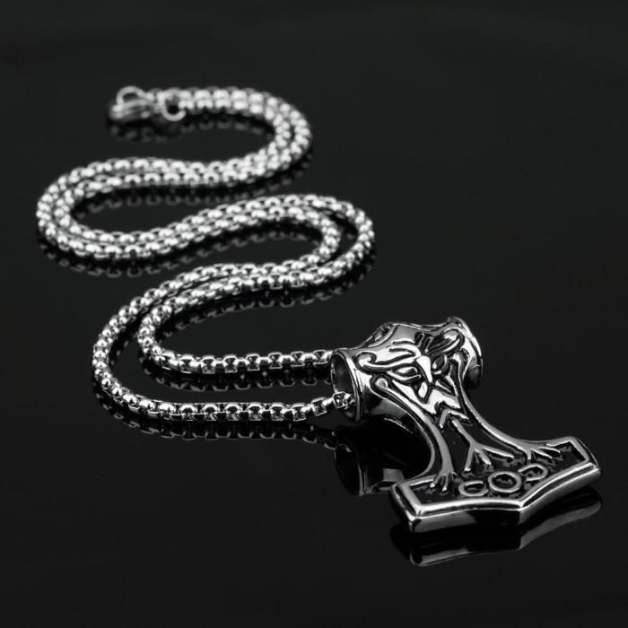 Thor Mjölnir Steel Necklace