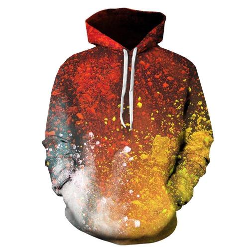 A Colorful Mess Hoodie 3D Logo Sweatshirt