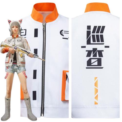 Game For Peace Inspectors Outfits Kids Children Halloween Carnival Suit Cosplay Costume