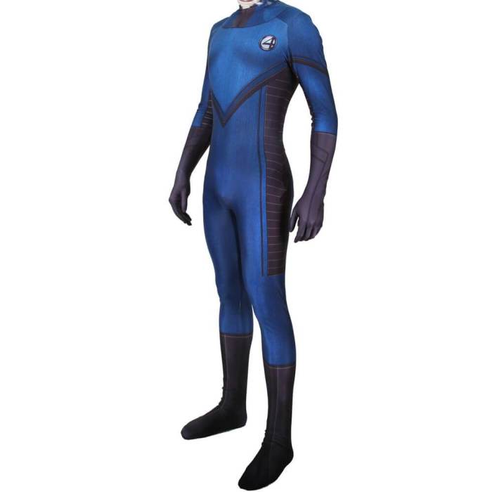 Superhero Fantastic Four Cosplay Costume Zentai Bodysuit Suit Jumpsuit