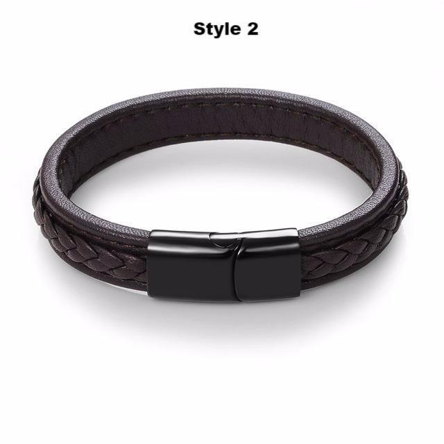 Stronghold Leather Bracelet Series