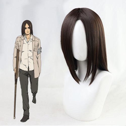 Attack On Titan Shingeki No Kyojin Final Season Eren Yeager Long Brown Cosplay Wig