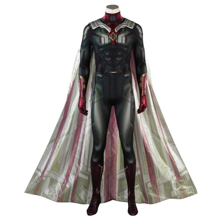Vision Avengers 2 : Infinity War Jumpsuit Cosplay Costume -