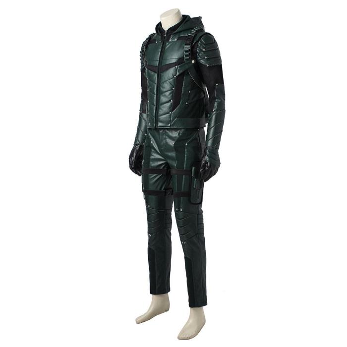 Oliver Queen Arrow Green Arrow Season 5 Cosplay Costume - Not Including Boots