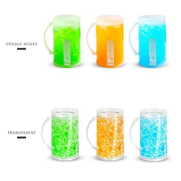 Luminous Double-Layer Refrigerated Glass Beer Mug