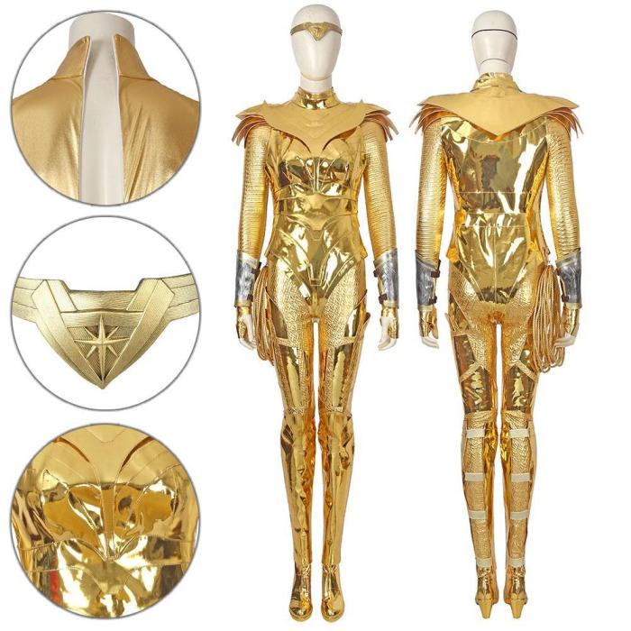Diana Prince Wonder Woman  Golden Cosplay Costume