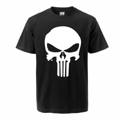 Funny Skull Print Oversized Men T Shirt