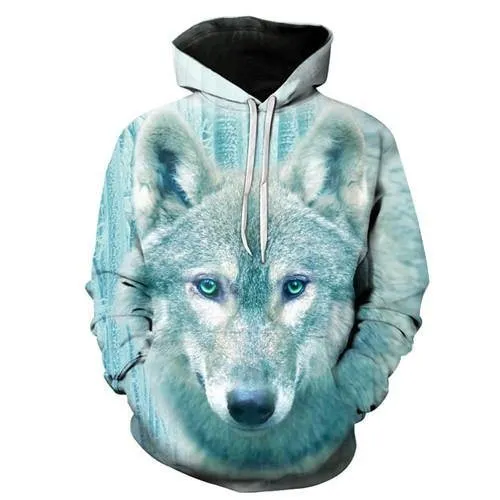 Galaxy Wolves 3D Sweatshirt Hoodie Pullover