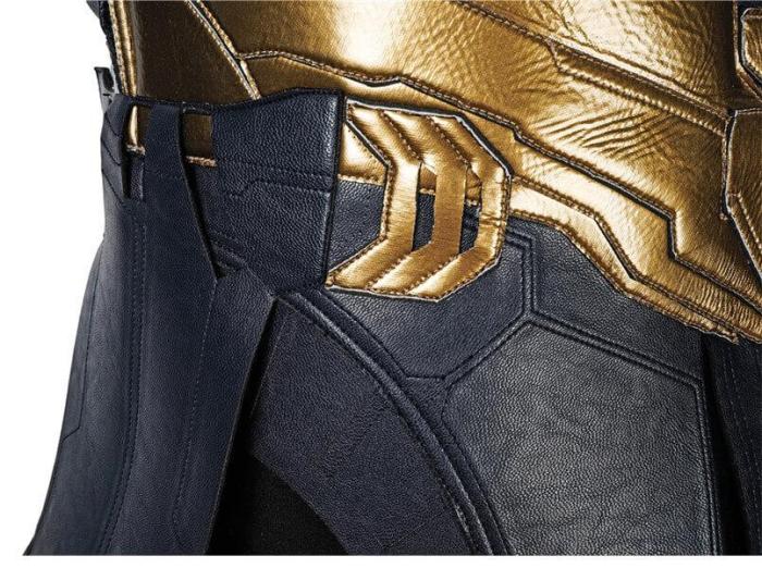 Avengers Endgame Thanos Deluxe Golden Armor Outfits Cosplay Costumes