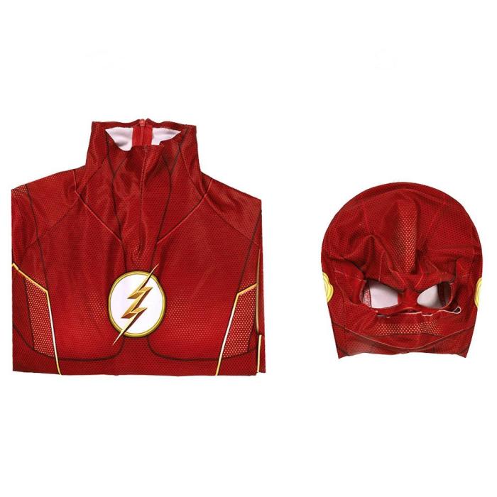 Flash Barry Allen The Flash Season 6 Jumpsuit Cosplay Costume -