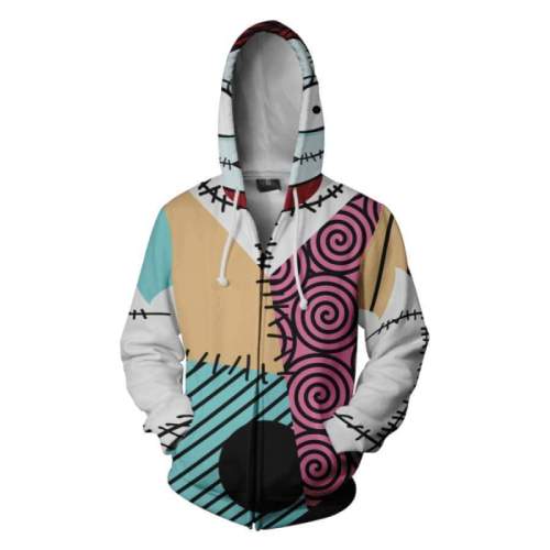 The Nightmare Before Christmas Movie Jack Skellington Cosplay Unisex 3D Printed Hoodie Sweatshirt Jacket With Zipper