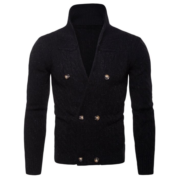 Men'S Relax Fit V-Neck Cardigan Sweater