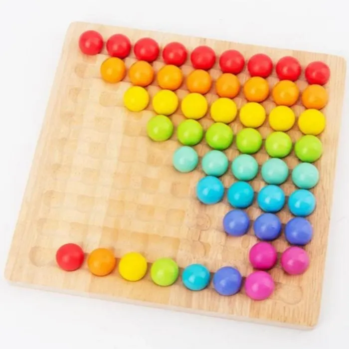Wooden Board Bead Game